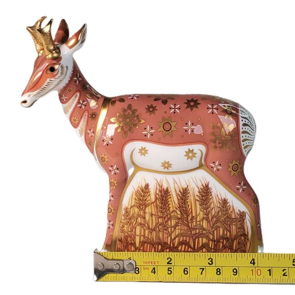 Royal Crown Derby Pronghorn AntelopeLtd Ed. 75/950, Signed - Picture 8 of 9